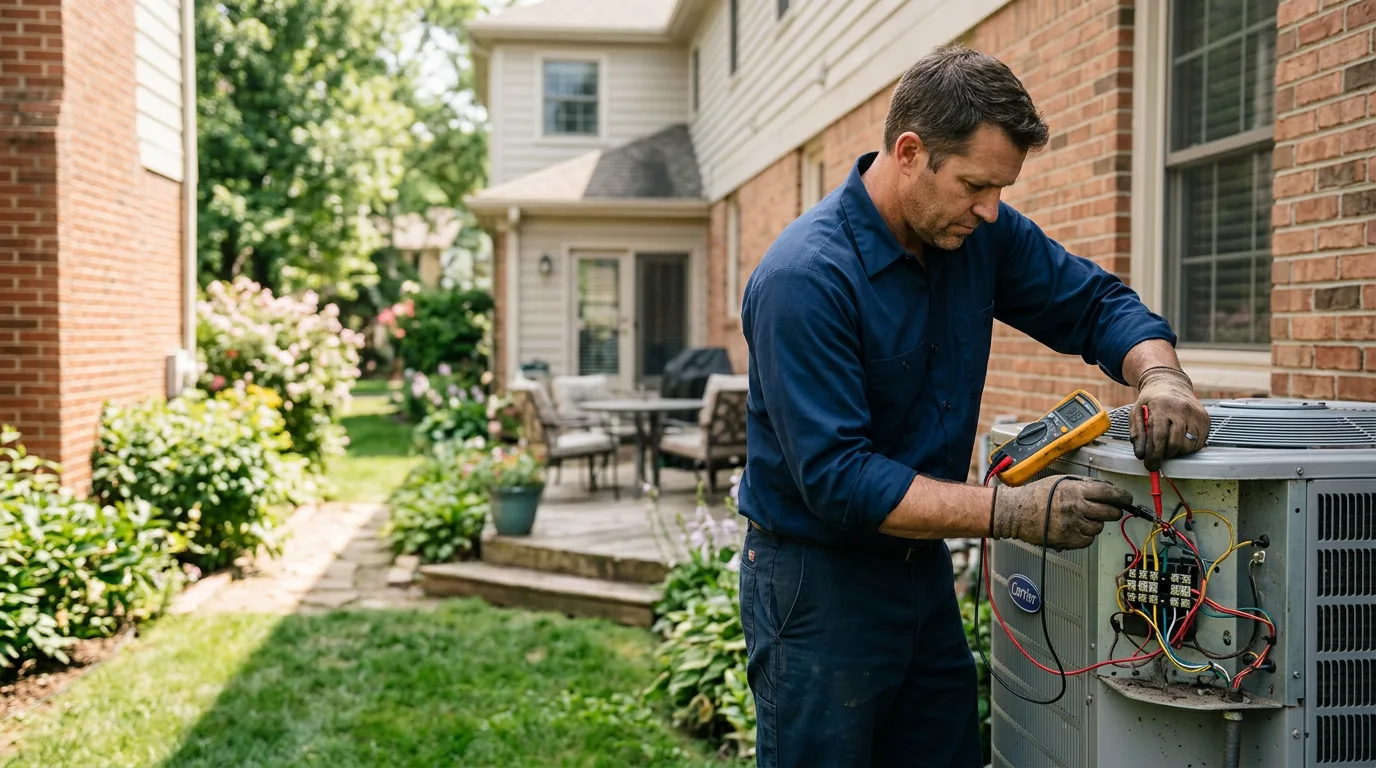 HVAC technician working near Helper, UT
